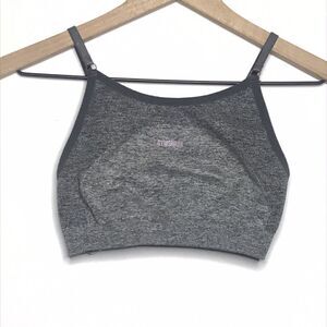 Gymshark Women's Heather Grey Flex Athletic Workout Sports Bra Size XS